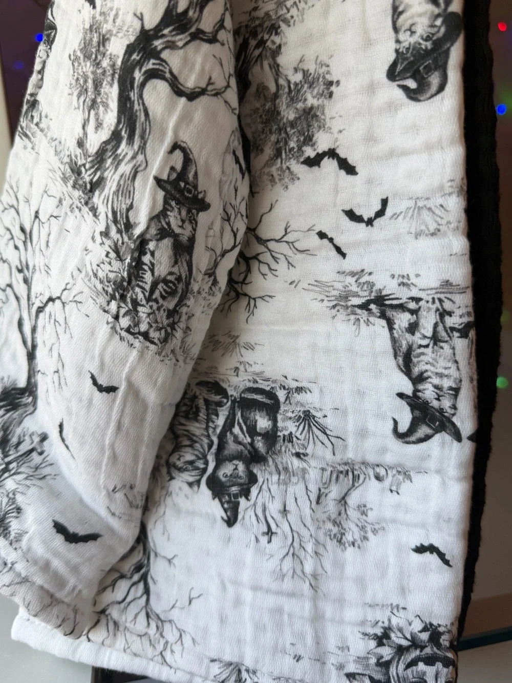 Farmhouse Rachel Ashwell kitty witch mummy cat pumpkin bats gauze Kitchen Towels